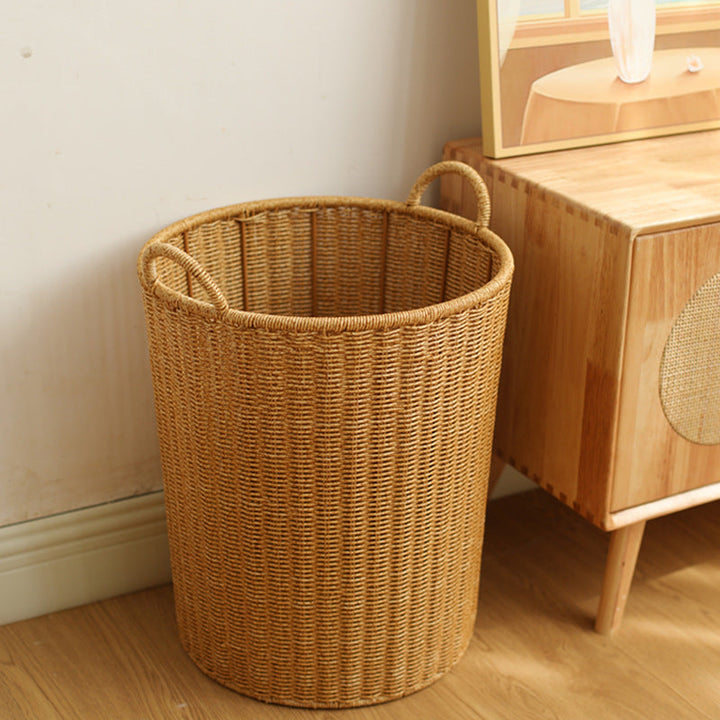Handwoven Round Laundry Hamper Kalsten