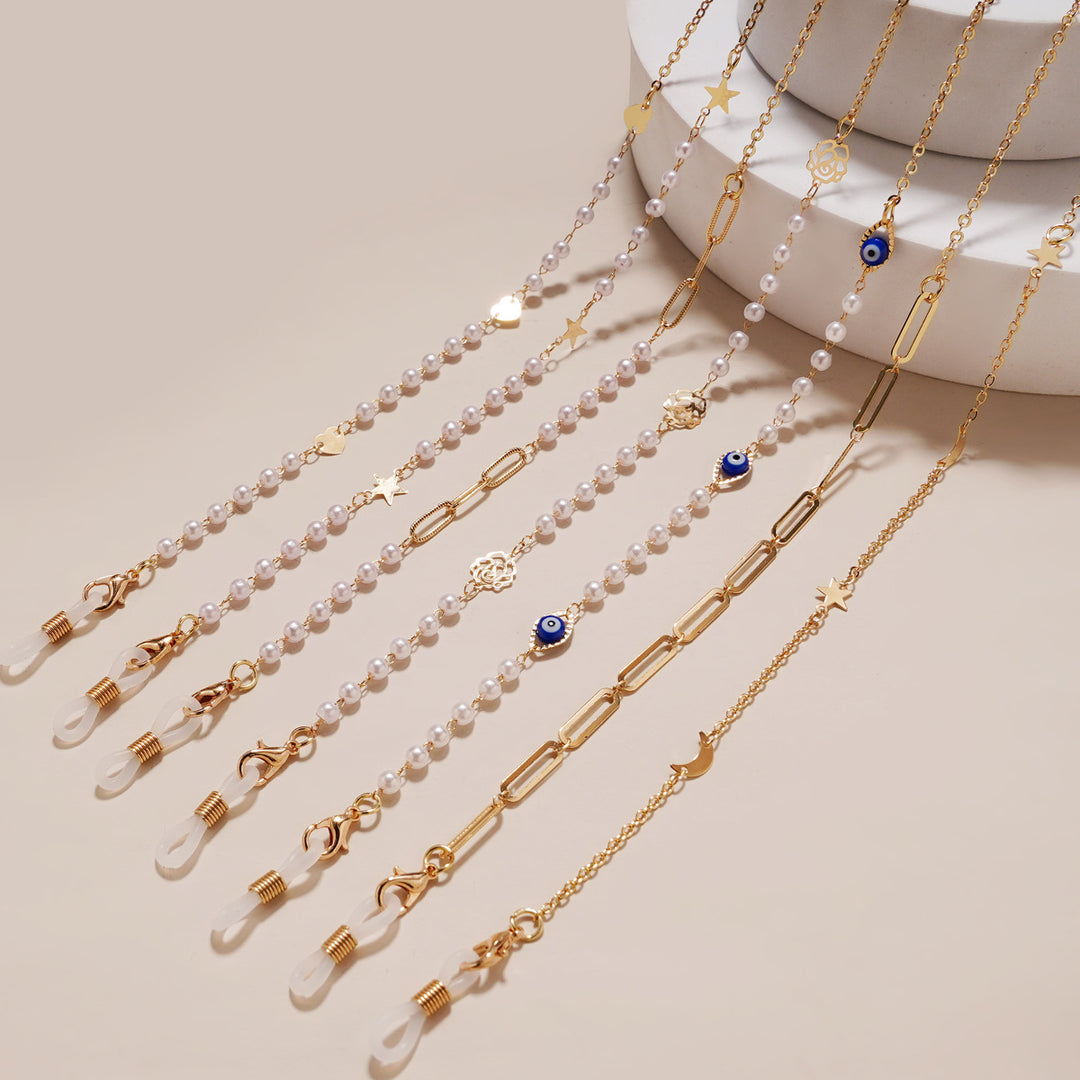 Trendy Geometric Eyewear Chain Kalsten