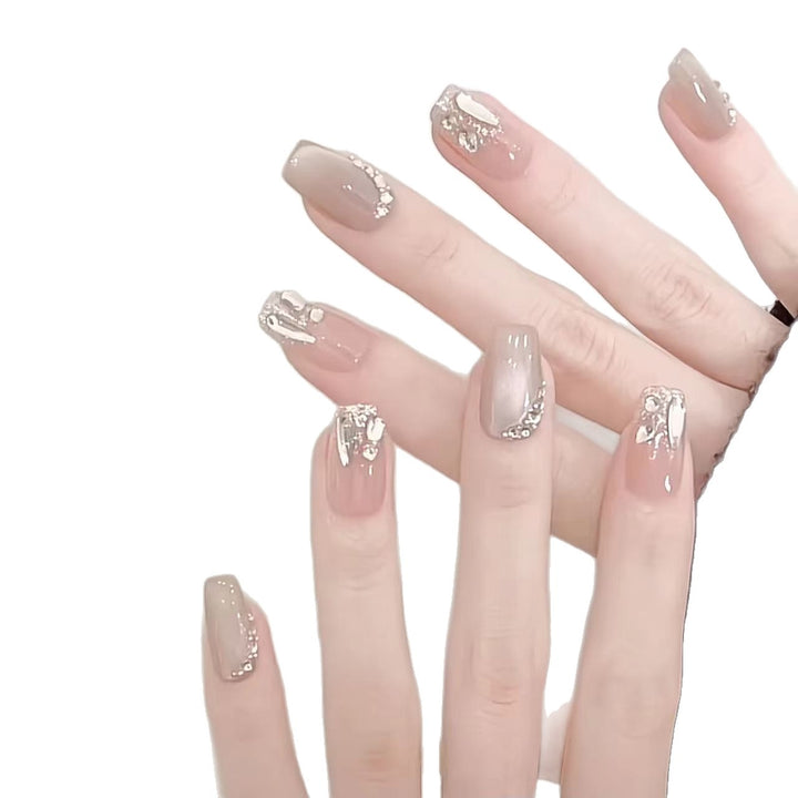 Elegant Rhinestone Adorned Press-On Nail Set Kalsten