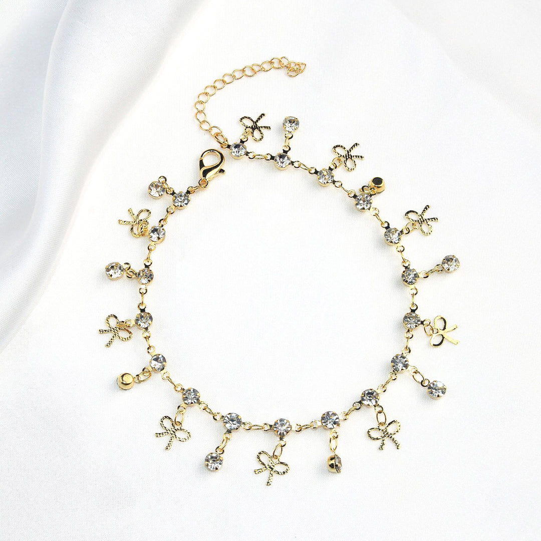 Elegant Crystal Chain Anklet Kalsten