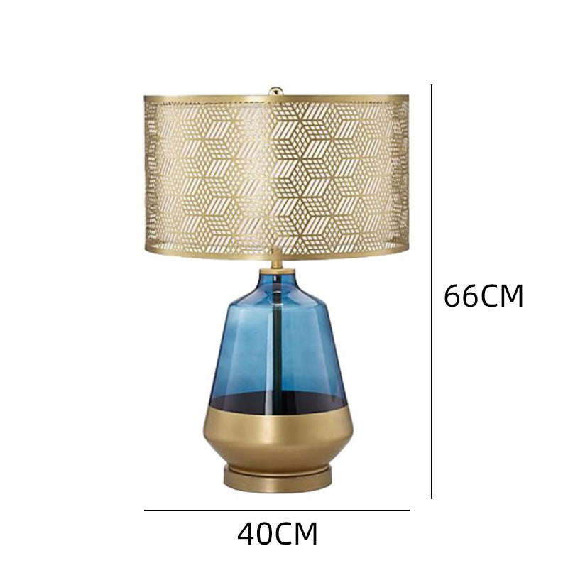Decorative Table Lamp with Geometric Shade