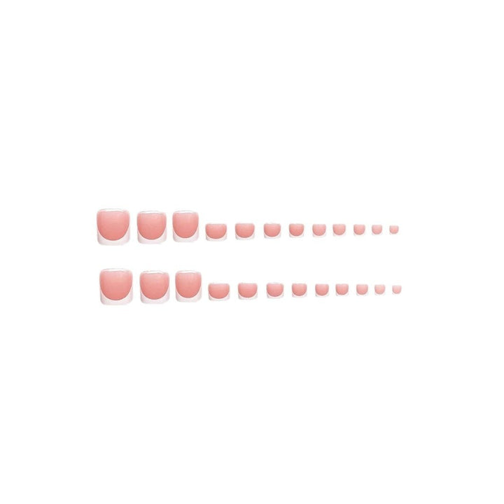 Elegant French Tip Press-On Nail Design Kalsten