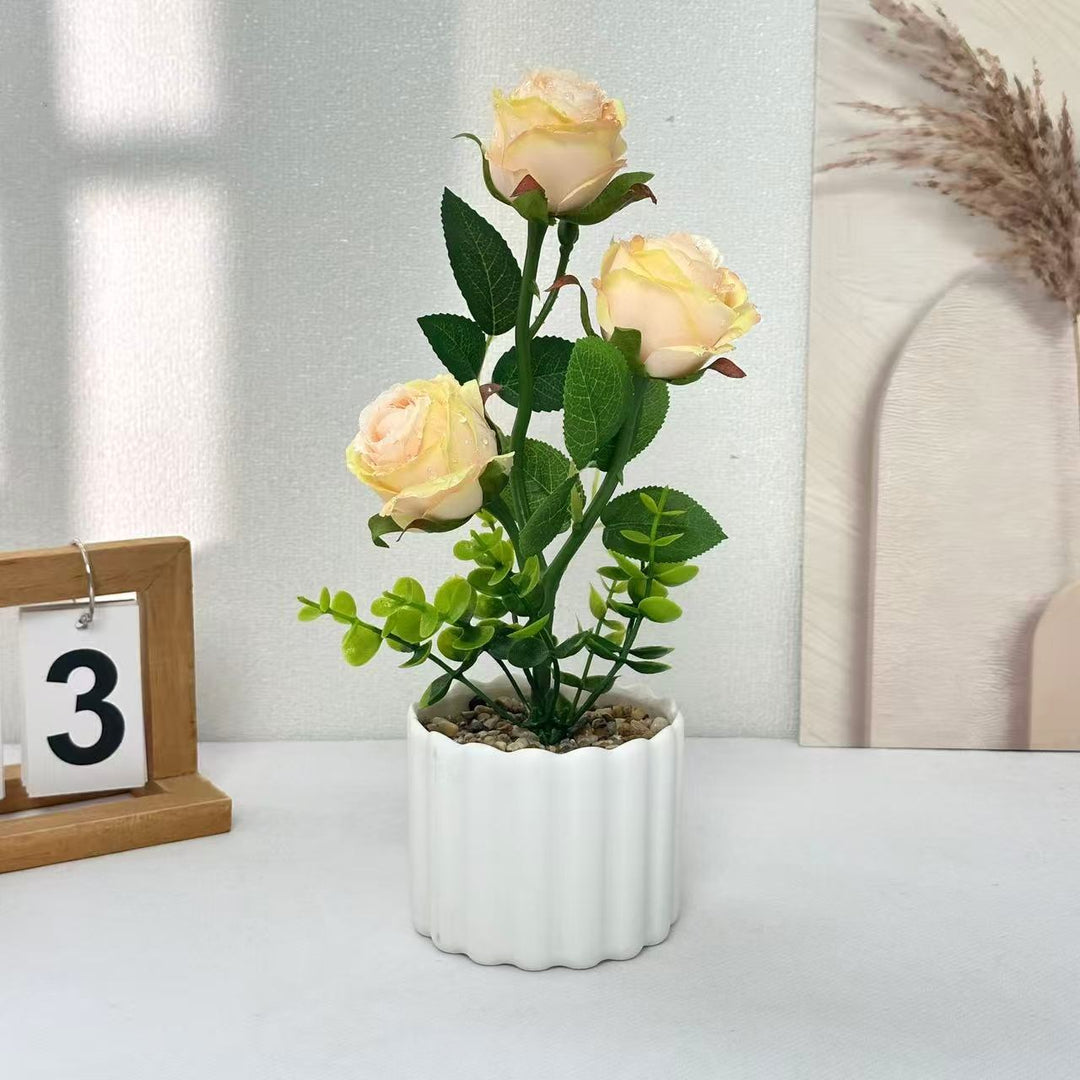 Decorative Faux Rose for Home Decor Display