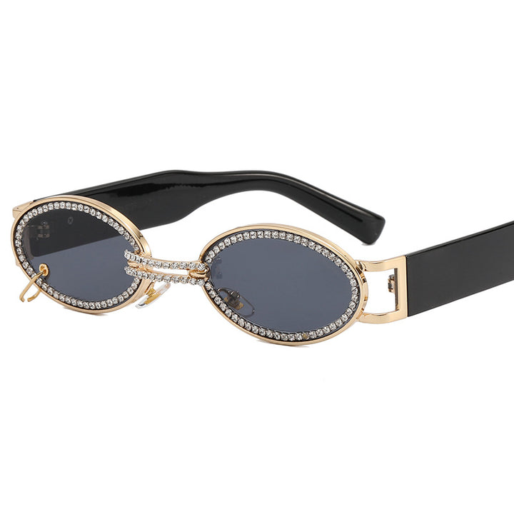 Women extravagant fashionable sunglasses with rhinestone-adorned frame Kalsten