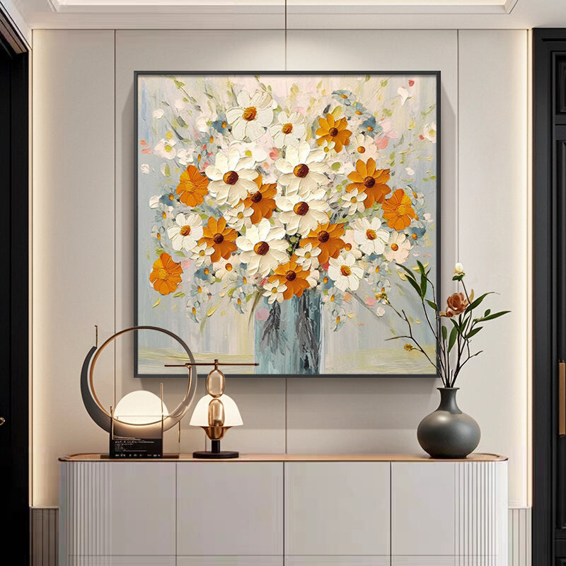 Floral Bouquet Canvas Artwork for Interiors