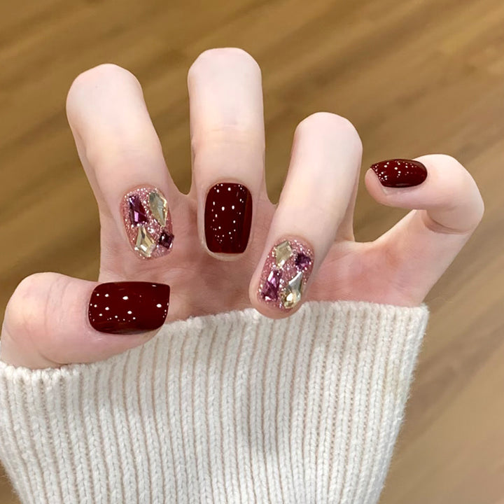 Premium Glittery Press-On Nail Set Kalsten