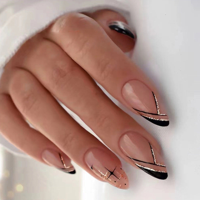 Artistic Heart-Accent Press-On Nail Set Kalsten