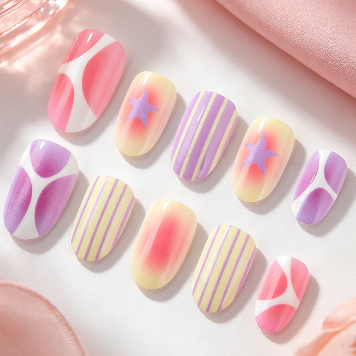 Artistic Press-On Nail Art Collection Kalsten