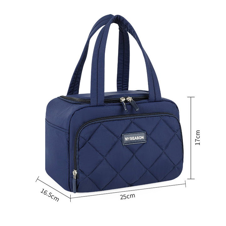 Quilted Insulated Lunch Cooler Bag
