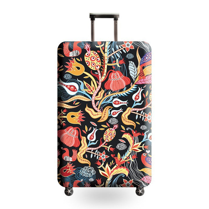 Unisex hard shell trolley with eye-catching marble print, telescopic handle and impact-resistant construction Kalsten