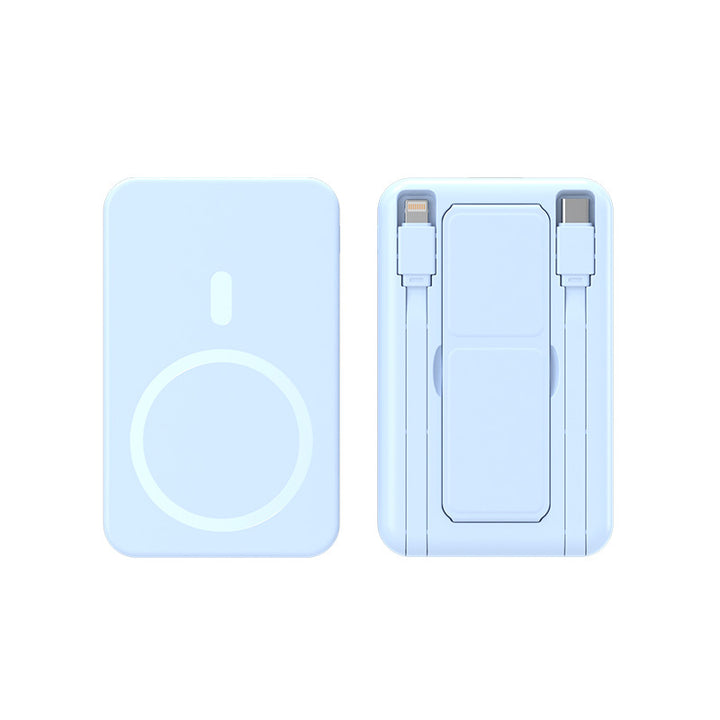 Wearable Wireless Powerbank with Integrated Usb Cables Kalsten