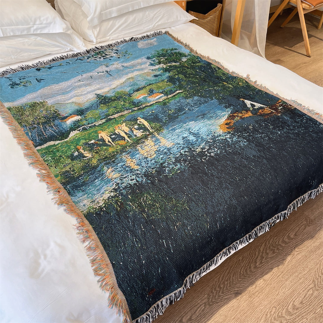Artistic Landscape Throw Blanket