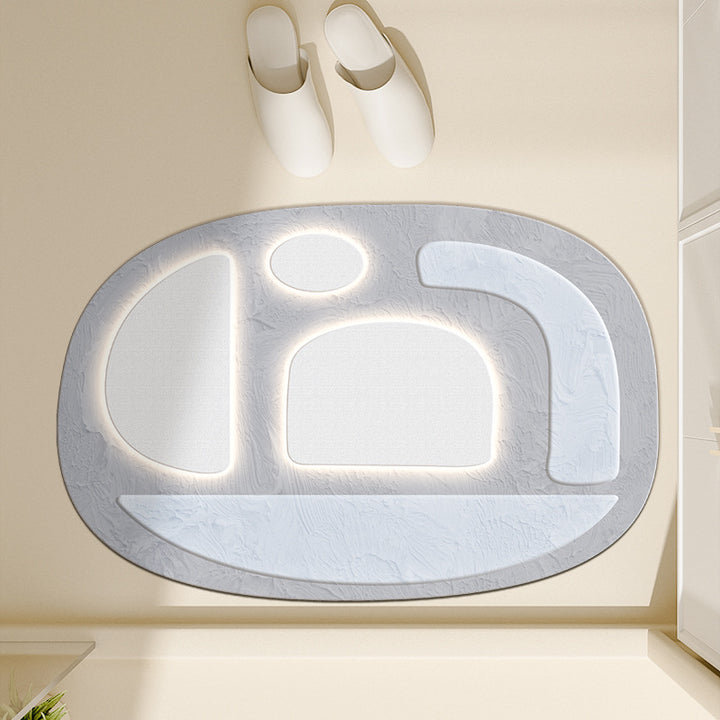 Floral-Inspired Decorative Bath Mat Kalsten