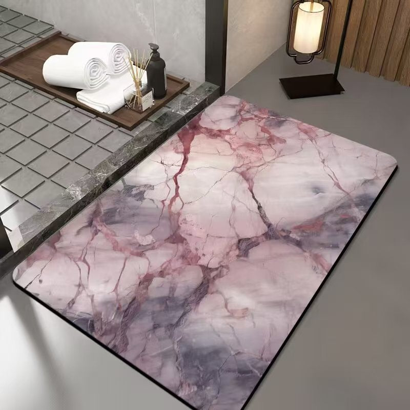 Luxurious Marble Design Bath Mat Kalsten