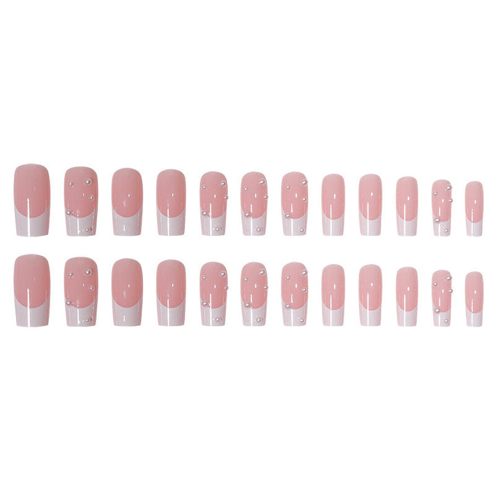 Nail art set with exquisite pearl accents and transparent design Kalsten