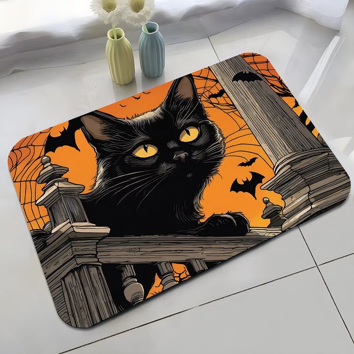 Halloween-Themed Cat Decorative Mat Kalsten