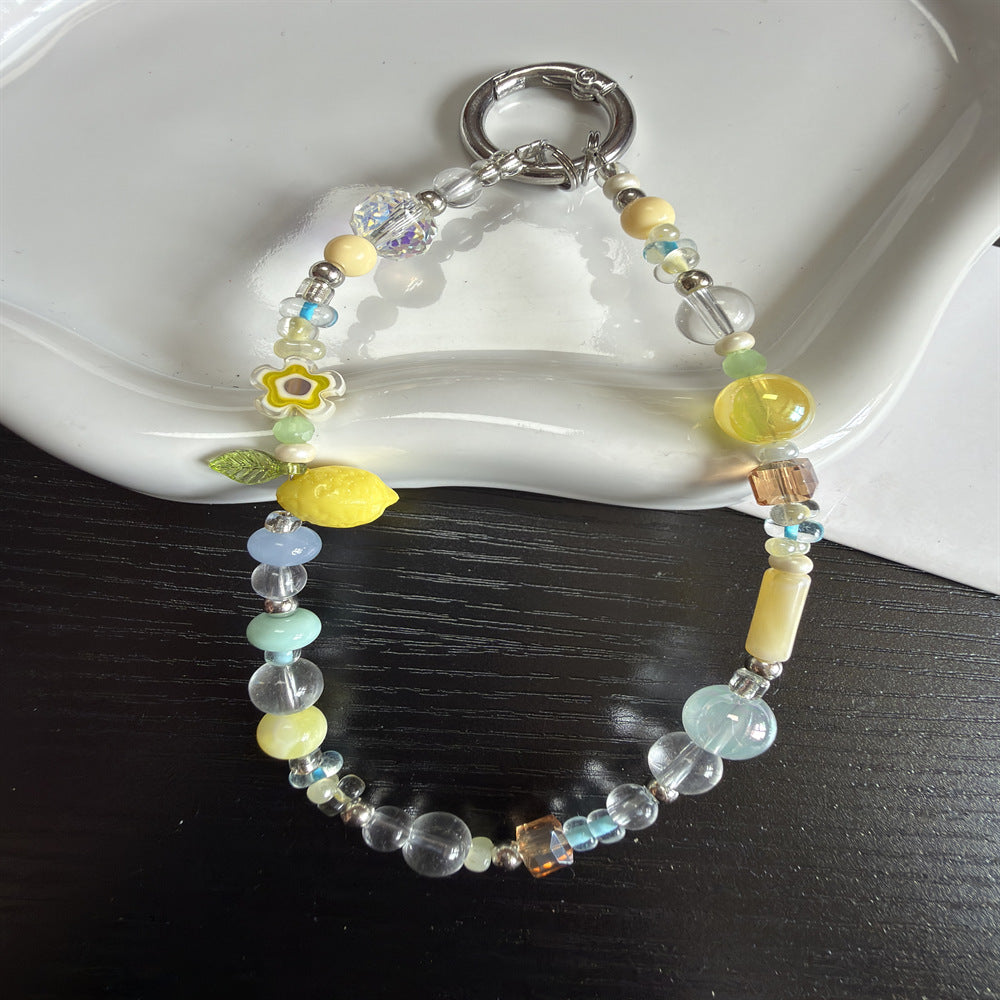 Decorative Beaded Charm Keychain Kalsten 1790135504