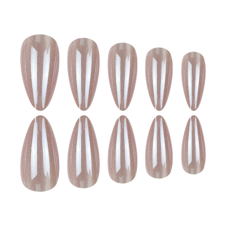 Elegant Glossy Stiletto Press-On Nails Kalsten