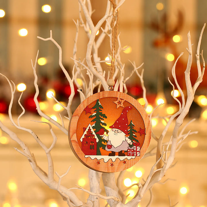 Festive Wooden Christmas Ornament Kalsten