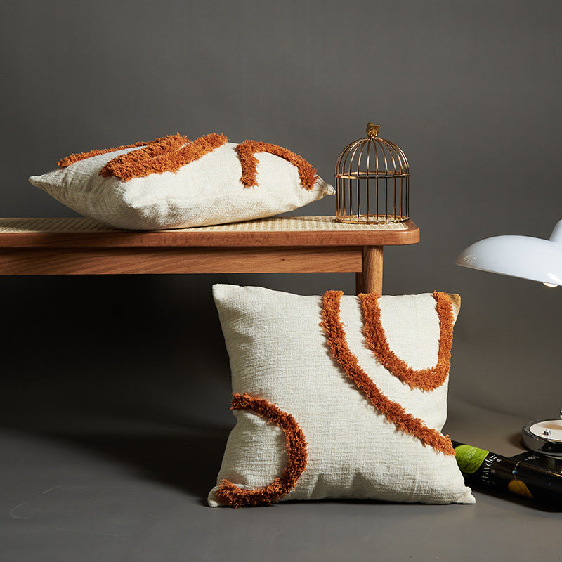 Decorative Houndstooth Print Cushion
