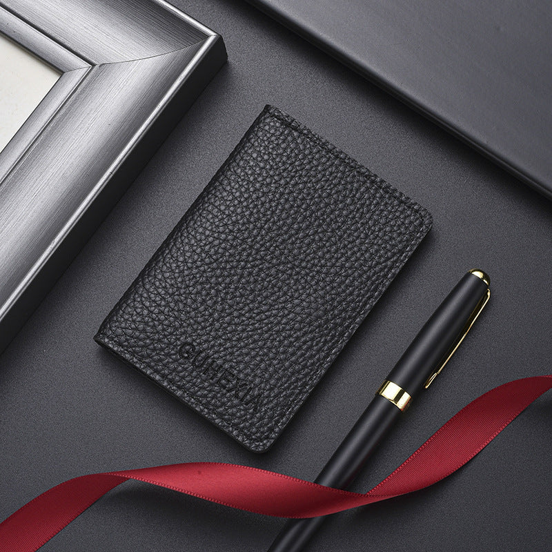 Textured Leather Cardholder Kalsten