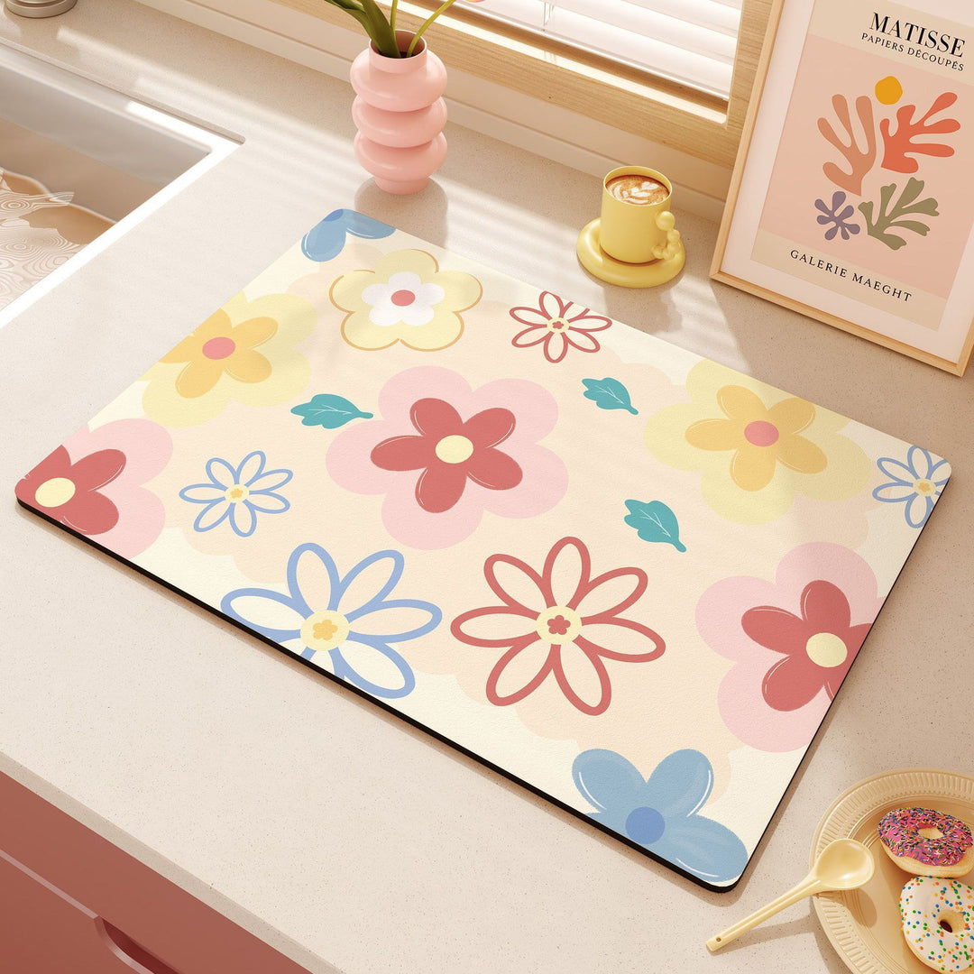 Cute Heart-Themed Kitchen Mat Kalsten