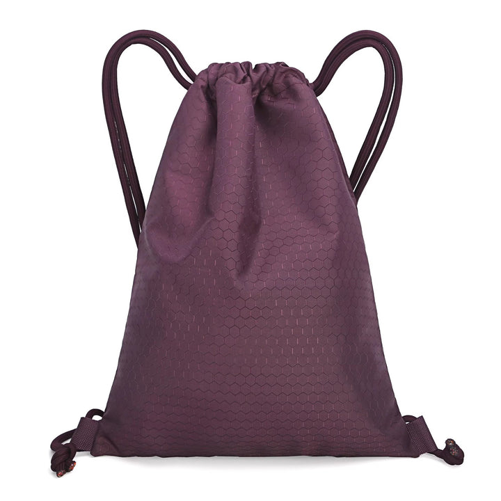 Honeycomb Texture Drawstring Backpack Kalsten