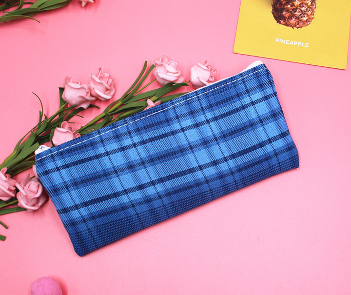 Stylish Plaid Pencil Case Kalsten