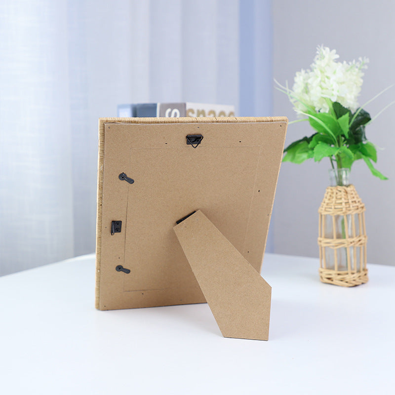 Artful Picture Frame Made of Natural Rattan Kalsten