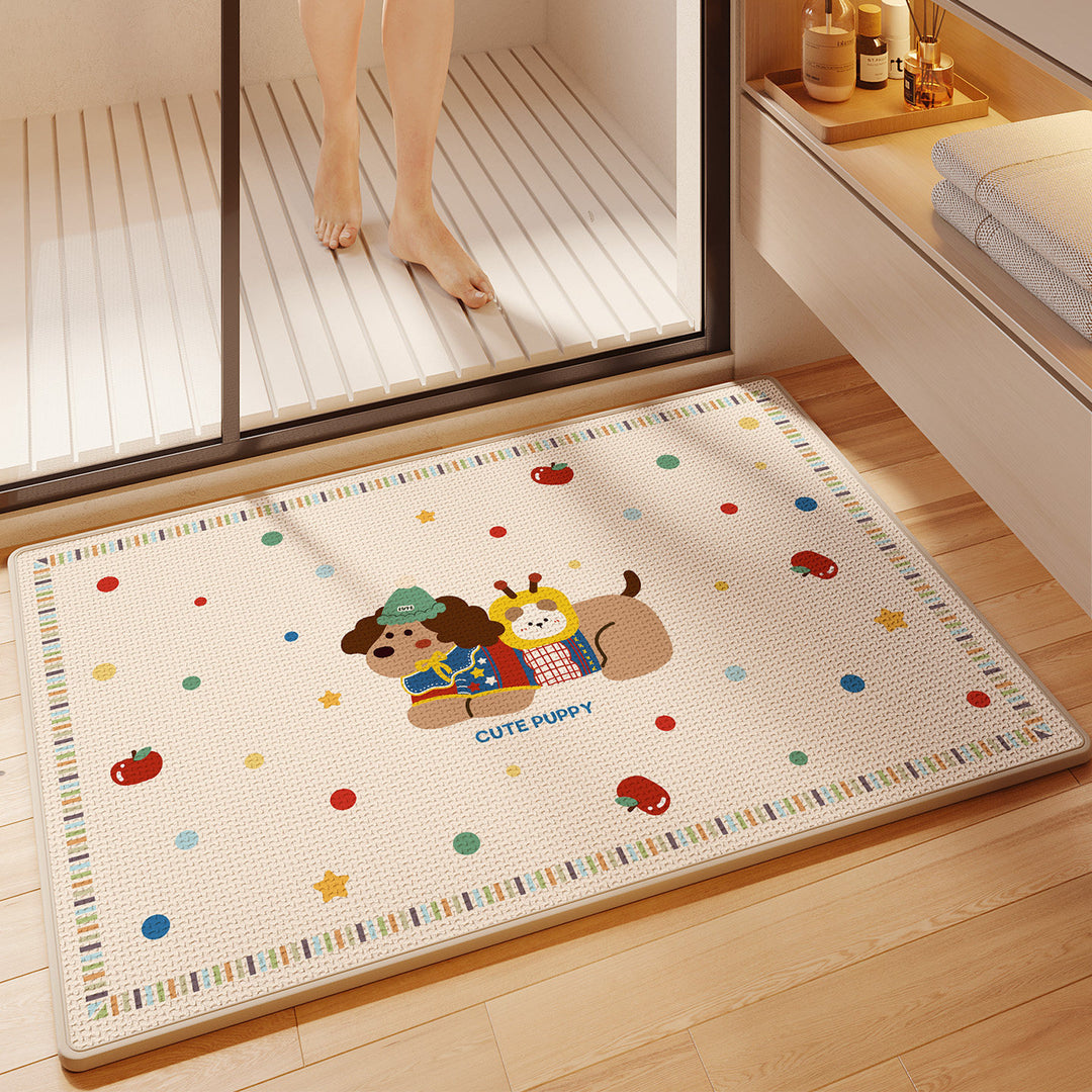 Fun Cartoon Themed Bath Mat Kalsten