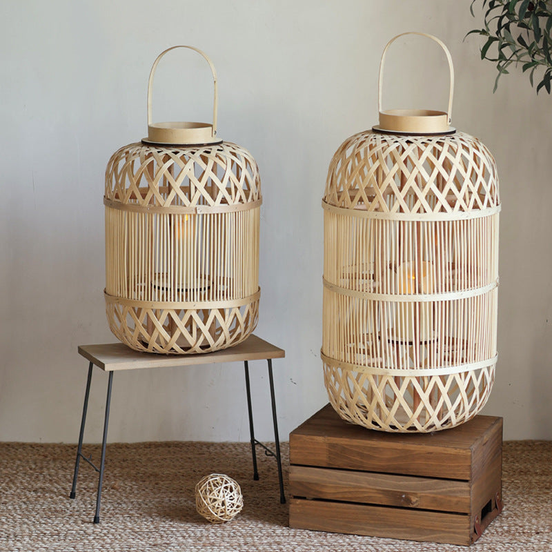Stylish Rattan Lantern Kalsten