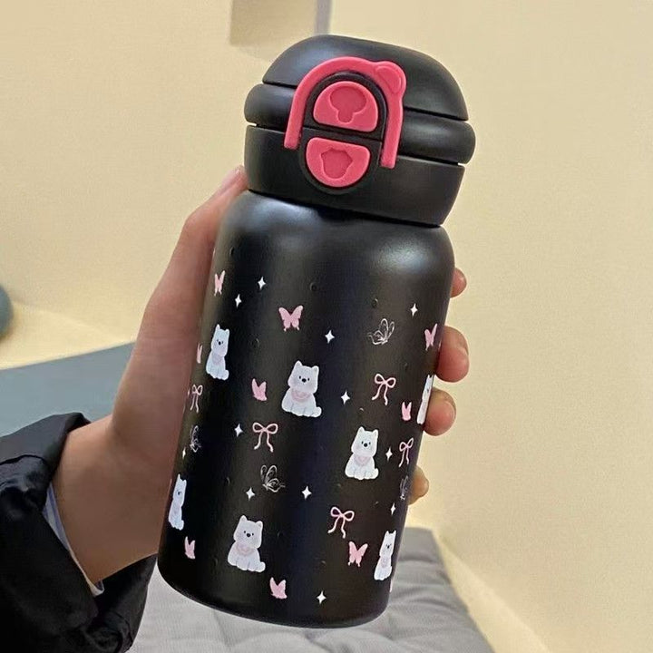 Women's insulated drinking bottle with secure closure and cute animal design Kalsten