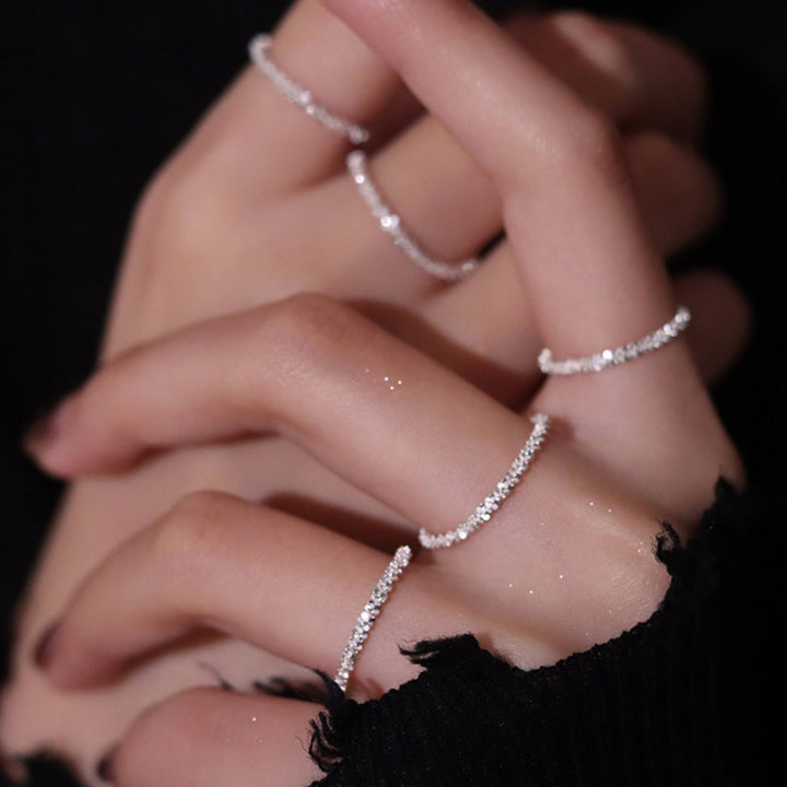 Sparkling Crystal Band Ring Kalsten