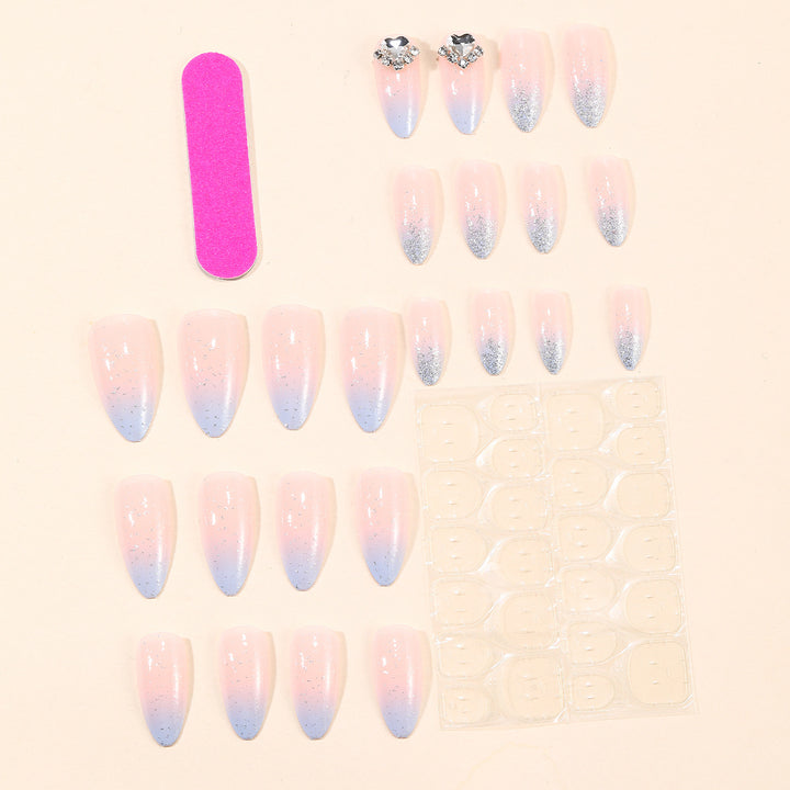 Stunning 3D Glitter Stiletto Nail Art Extensions Kalsten
