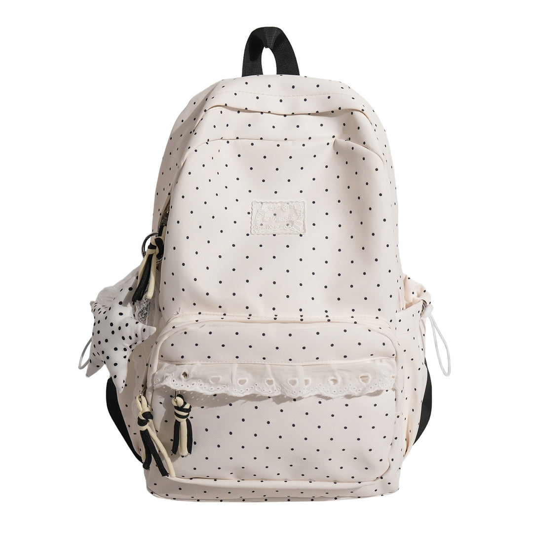 Decorative Polka Dot School Backpack Kalsten