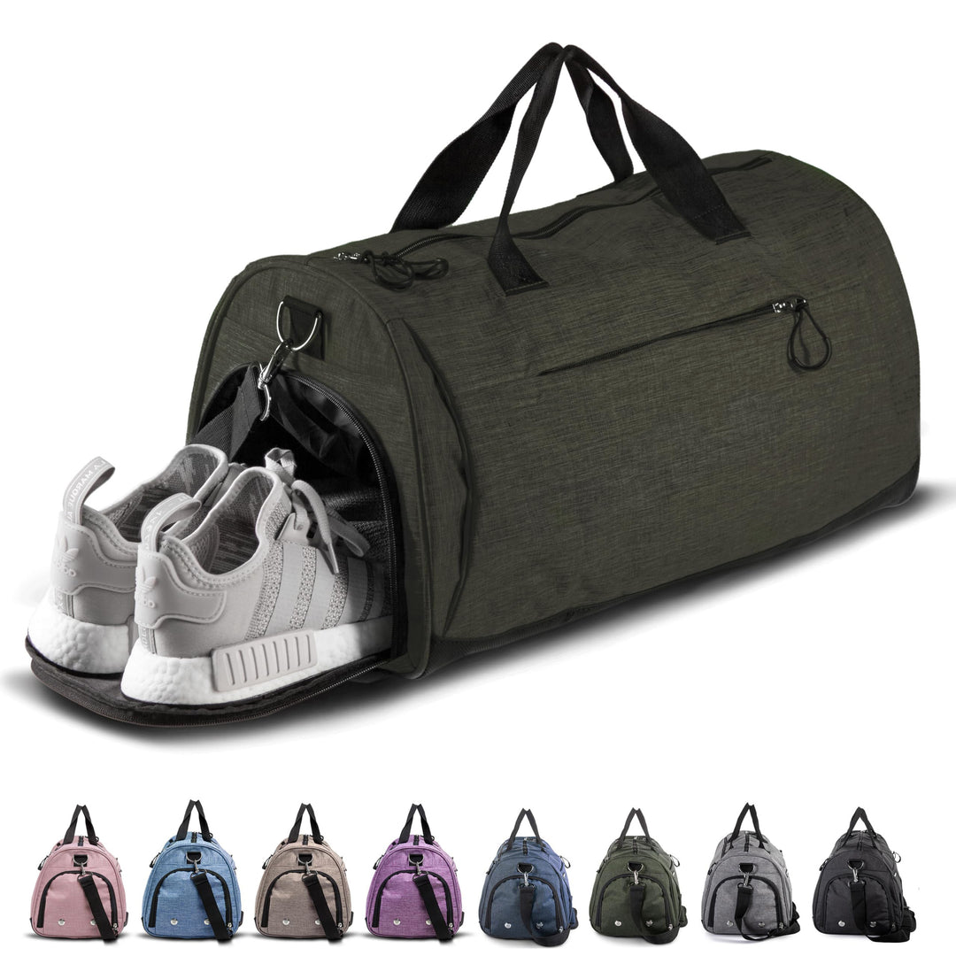 Women's sports bag with separate shoe compartment Kalsten