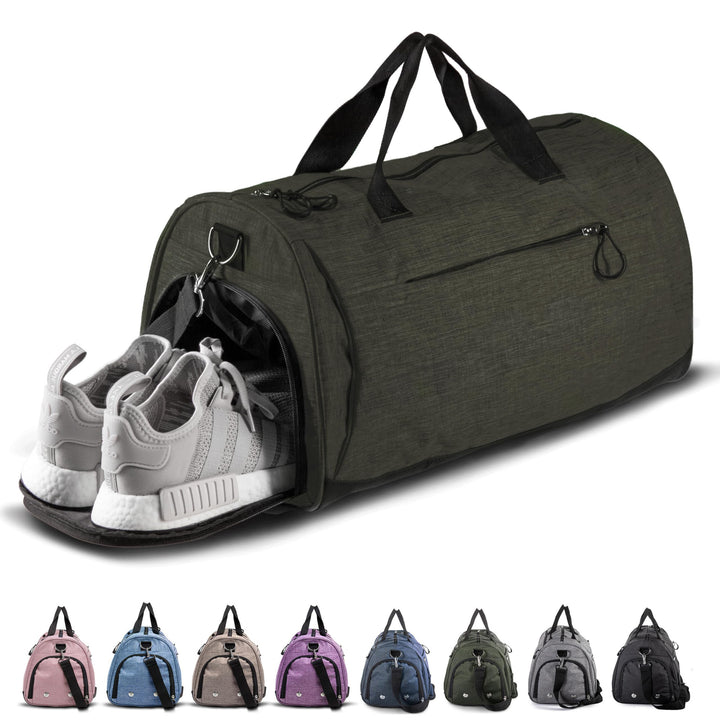 Women's sports bag with separate shoe compartment Kalsten