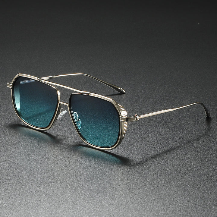 Women's Elegant Sunglasses with Angular Metal Frame Kalsten