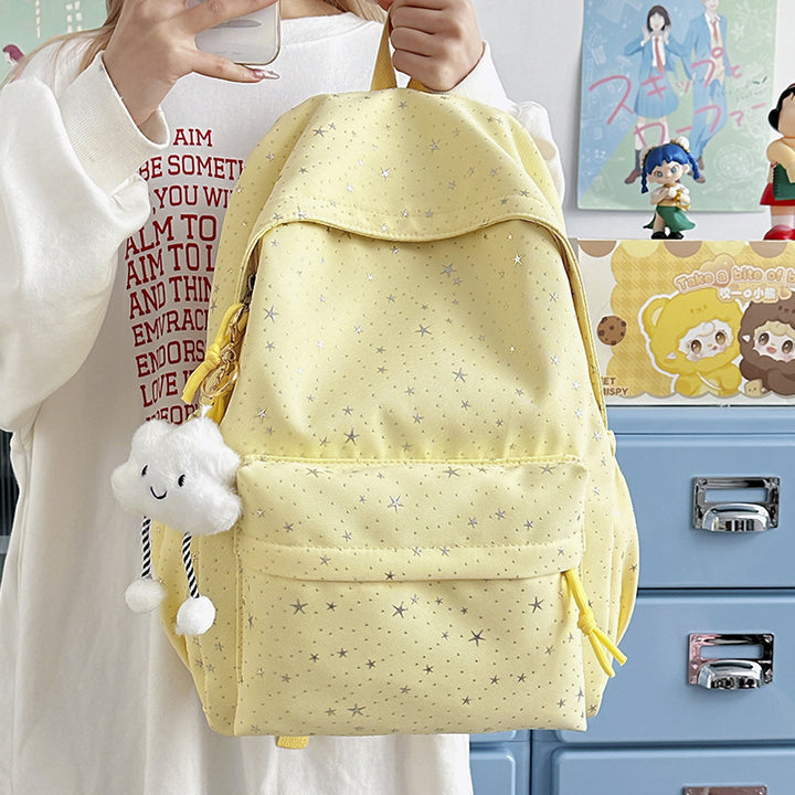 Backpack Made of Durable Material with Sparkling Stars Kalsten