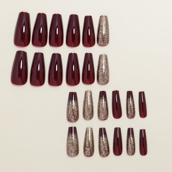 Glittering Press-On Nail Set Kalsten