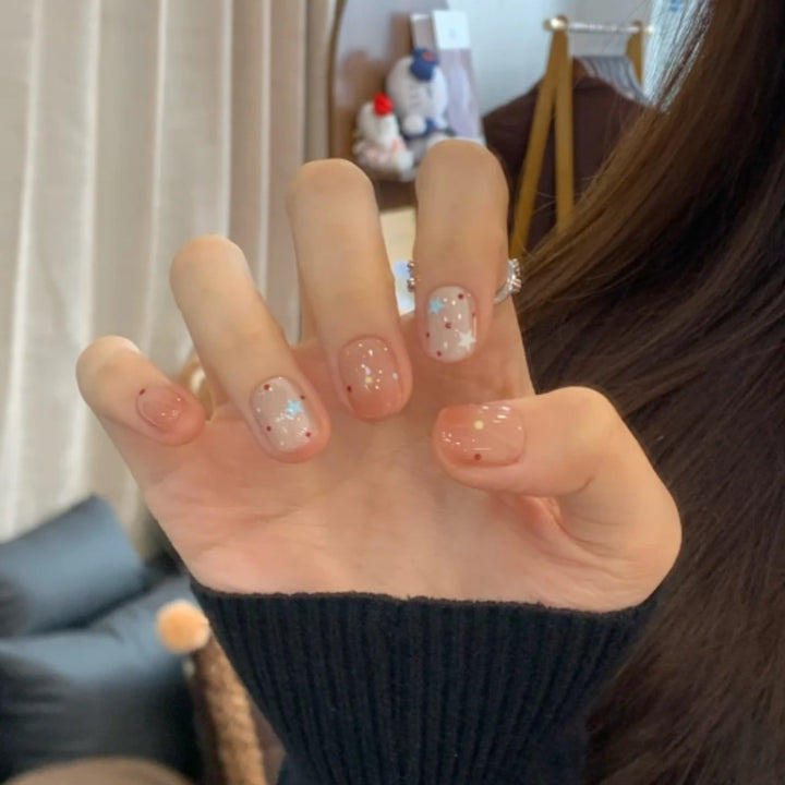 Star-Accent Press-On Nail Set Kalsten