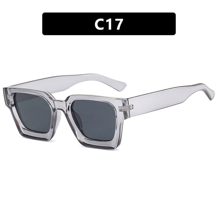 Ladies fashionable square sunglasses with yellow lenses Kalsten