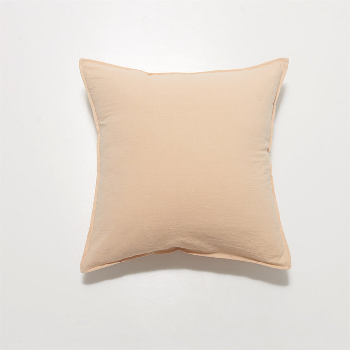 Square linen-cotton cushion cover with subtle piping and soft texture finish Kalsten
