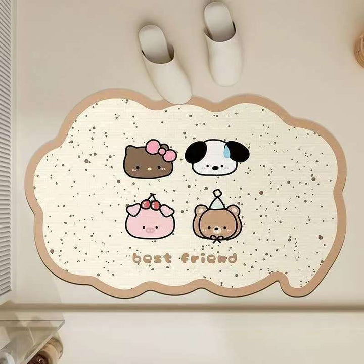 Playful Pet-Themed Area Mat