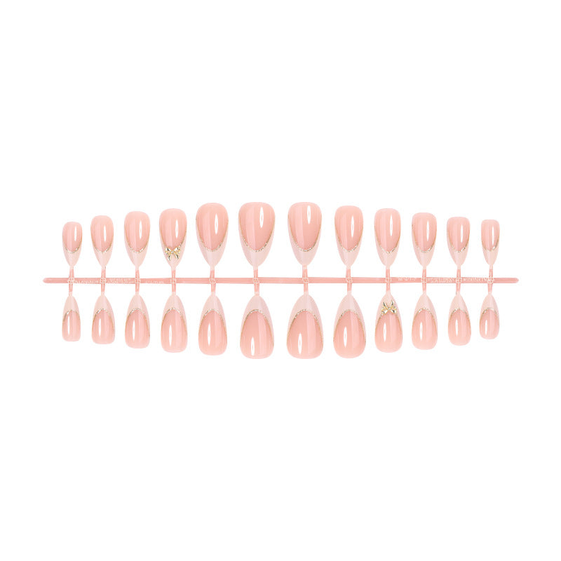 Premium Elegant Press-On Nail Set with Decorative Accents Kalsten