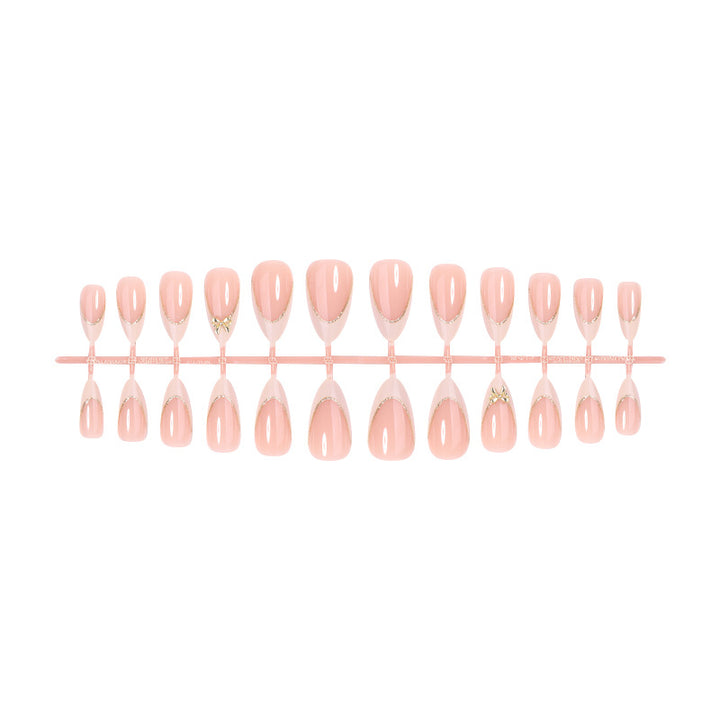 Premium Elegant Press-On Nail Set with Decorative Accents Kalsten