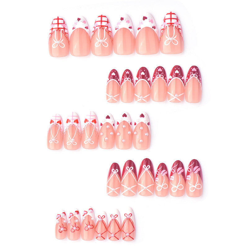 Decorative artificial nails in romantic design Kalsten