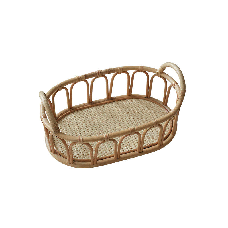 Women's oval rattan serving basket Kalsten