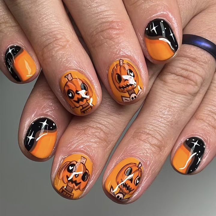 Halloween-Themed Artistic Press-On Nails Kalsten 1787543133