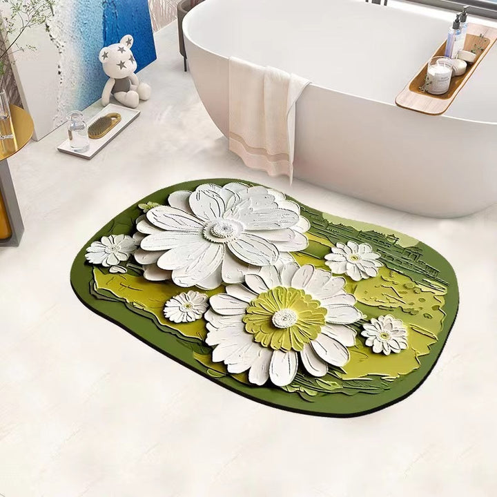 Non-Slip Flower-Shaped Bath Mat Kalsten